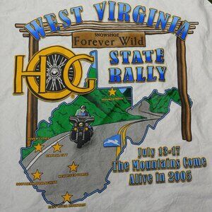West Virginia HOG State Rally Bandana The Mountain Comes Alive in 2005 Snowshoe